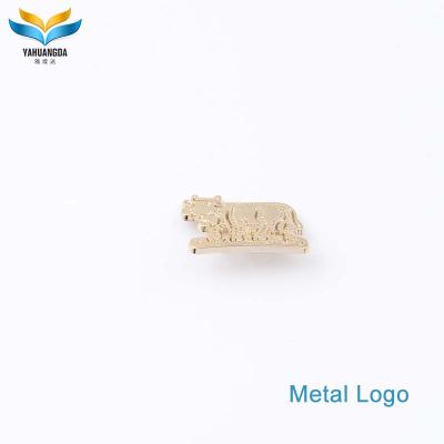 China Sustainable Metal Garment Metal Apparel Metal Brand Label Accessories Customized Sewing Plates For Clothes for sale