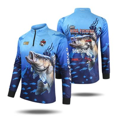 China Custom OEM Anti-UV Fishing Sunscreen Breathable Moisture-Wicking Fishing Shirts Summer UPF50+ Quick Dry Fishing Clothing for sale