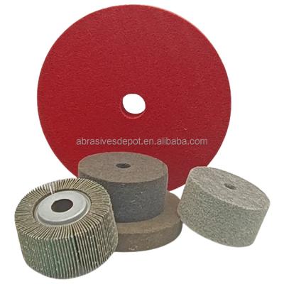 China Non Woven Cylinder Wheel Abrasive Sanding Paper Wheel Grinding Wheels for sale