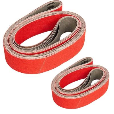 China 6x264 belt sander 115mmx8000mm grit 80, 100 floor sandpaper Xcloth backed sanding sanding for sale