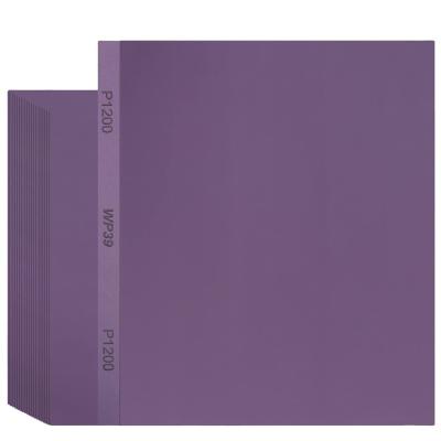 China Manufacturer Supply wet dry Polishing Tool Purple ceramic abrasive sand paper sheet for sale