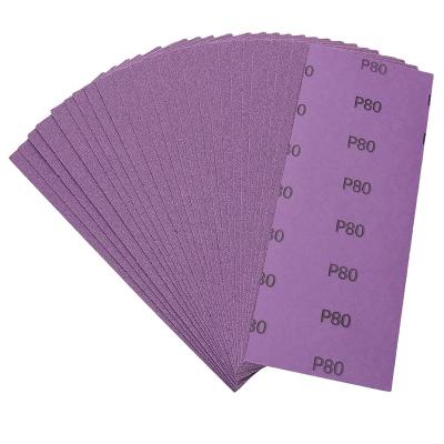 China A4 Sheet 9*11 Inch 9*3.6 Inch Waterproof Abrasive Tool Wet dry Purple Ceramic SandPaper for sale