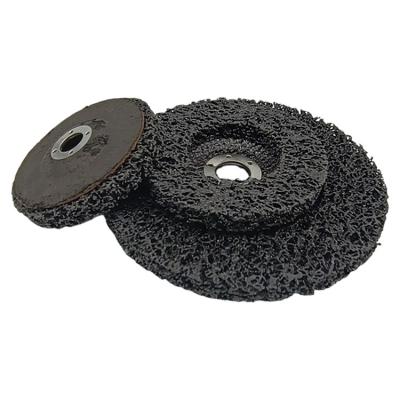 China 4 inch mounted nylon non-woven grinding disc grinding wheel abrasive flap sanding disc for sale