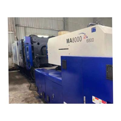 China Horizontal Haitian MA8000II 800 ton servo system plastic injection molding machinery plastic bucket making machinery used for sale