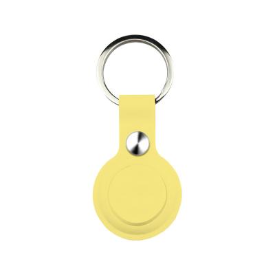 China Logo Silicone Air Tag Case Customized Shockproof Cover Key Chain Ring Clip Holder For Apple Airtags Case For Airtag Screen Protector for sale