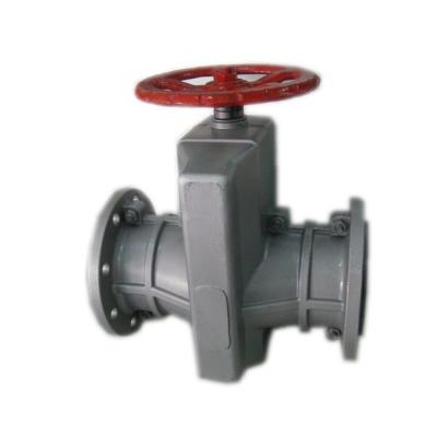 China General Manual 12inch Pinch Valves For Line Pneumatic Pinch Valves With EPMD Rubber Bushings for sale