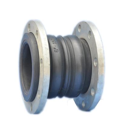 China Fit EPDM Pipe Double Bellows Rubber Expansion Joint, NBR Double Sphere Rubber Expansion Joint, Single Sphere Flexible Rubber Joint for sale