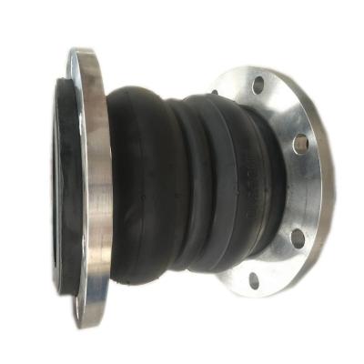 China Pipe Fitting DN300 PN16 Two Balls Reinforced Rubber Expansion Joint, EPDM Flexible Bellows Compensator, Double Sphere Rubber Flexible Joint for sale