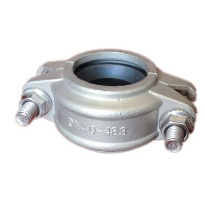 China SS201 304 316 87mm Carbon Steel Iron DN25 Grooved Pipe Malleable Coupling Sample, Factory Free Samples Grooved Pipe Coupling for sale