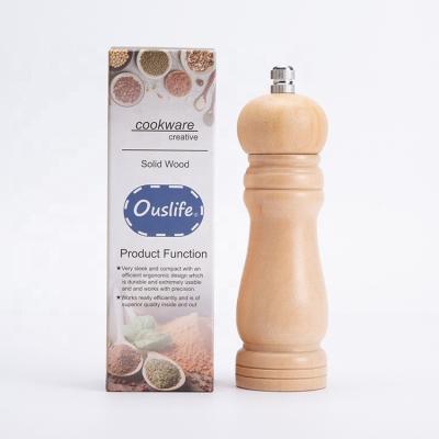 China Factory Price Viable Pepper Grinder 2 in 1 Stainless Steel Salt and Pepper Mill Manual Spice Shakers Grinder for sale