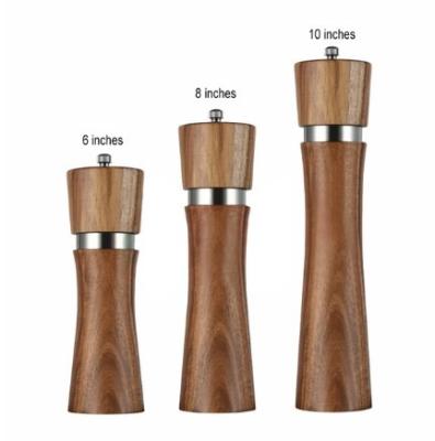 China Factory Price Viable Pepper Grinder 2 in 1 Stainless Steel Salt and Pepper Mill Manual Spice Shakers Grinder for sale