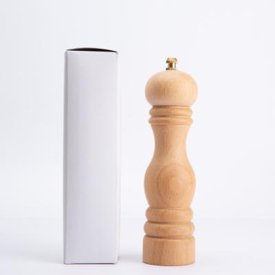 China Viable Chilli Mill Salt Grinder And Pepper Mill Grinder For Seasoning High Quality Wooden Black Pepper Mills for sale