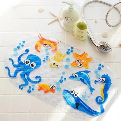 China Best Sustainable Anti Slip Cute Baby Bathtub Mat Shower Floor Mat For Kids for sale