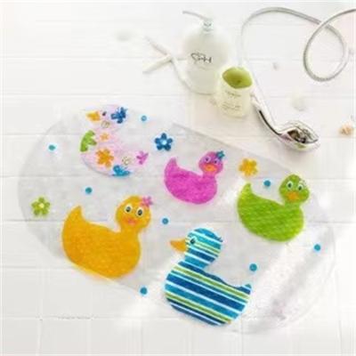 China PVC Material Non Slip Sustainable Mats Baby Tub Mats With Suction Cups For Kids Baby for sale