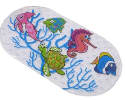 China Non slip viable for babies and kids cute cartoon easy clean bath mat for sale