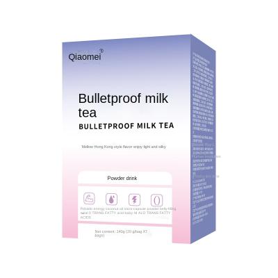 China Feed the stomach & Liver Qiao Meihui mct milk bulletproof tea satiety substitute food Hong Kong flavor raw milk tea ketogenic Taiwan milk tea for sale