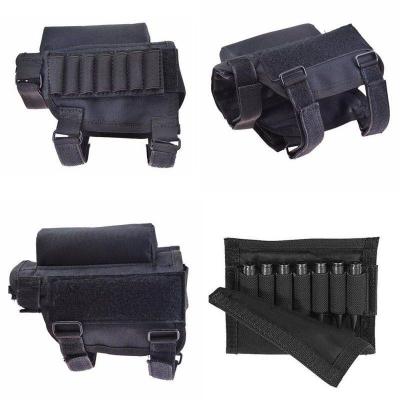 China Ouliangjia Army Tactical Military Gun Hunting Accessories Launch Buttstock Cheek Rest Shell Holder Pouch Cartridge Bag Rifle Ammo Holder for sale