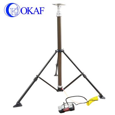 China Pneumatic Telescopic Lifting Mast Telescopic PTZ Camera 10ft Aluminum Mast Air Compressor Strong Pole for sale