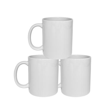 China 2022 Viable 11oz Sublimation USA Ceramic Mugs Wholesale White Porcelain White Coated Plain White Cups For Coffee Tea Milk for sale