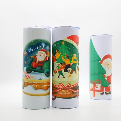 China Wholesale USA viable shipping 20oz /30oz stainless steel straight blanks skinny tumbler for sublimation printing for sale