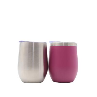 China Viable personalized stainless steel metal vacuum insulated travel wine tumbler mug with lid for manufacturer wholesale for sale