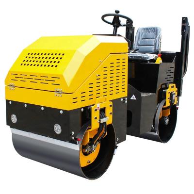 China Double Drum Vibratory Roller 1 Ton Compactor for Soil Compaction in Manufacturing Plant for sale