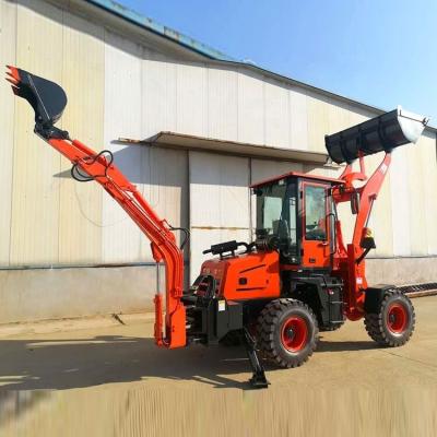 China Epa Engine Wheel Loader Mini Backhoe Excavator Loader 4x4 Backhoe Loader Free Shipping for sale