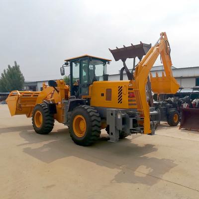 China HQ-WZ-25-30 4x4 Hydraulic Excavator Loader Integrated Machine Wheel Mini Backhoe Loader for sale