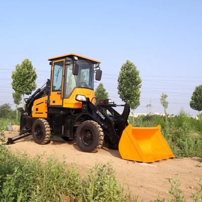 China Gradeability 30° HQ-WZ-8-12 Construction Mini Loader Backhoe Loader With Backhoe for sale