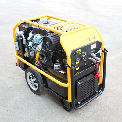 China 660 mm Machine Width Custom Diesel Engine Hydraulic Power Unit with 12cm3 Displacement for sale