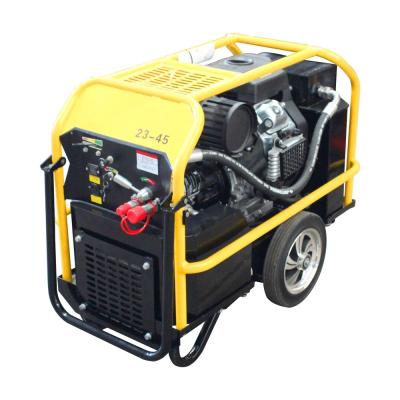 China 23HP Hydraulic Power Unit with 22L Fuel Tank Capacity and 155 bar Hydraulic Pressure for sale