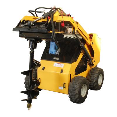 China Small Agriculture Machinery Mini Digger Wheel Type Mini Skid Steer with Stratton Engine for sale