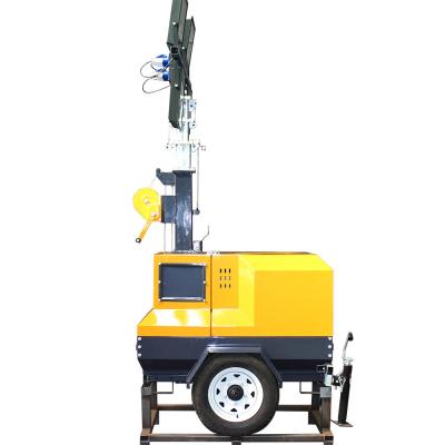 China 40000 Hours Working Time 7M Industrial Mobile Light Tower for Construction Lighting for sale