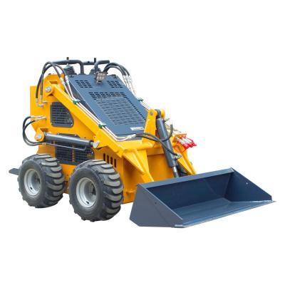 China 420 Wheel Skid Steer Loader with 4 in 1 Bucket Customer's Requirement and Affordable for sale