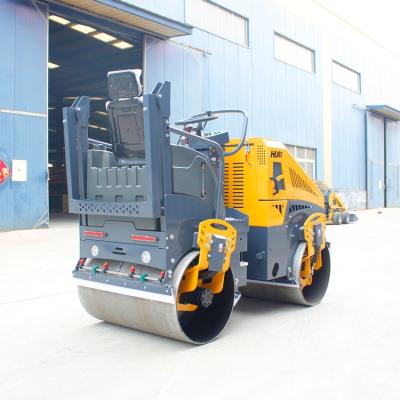 China 0.8ton 0.3ton 2t 0.7ton Ground Road Roller with 35KN Exciting Force Double Drum Roller for sale