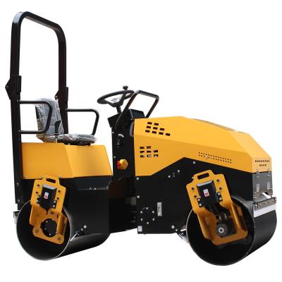 China 1.5 Ton Single Drum and Double Drum Ride-On Road Roller with Hydraulic Transmission for sale