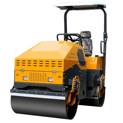 China 560mm Drum Diameter 2 Ton Compact Hydraulic Double Smooth Drum Vibratory Road Roller for sale