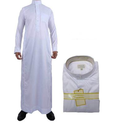 China High Quality India Hot Selling Anti-wrinkle Long Sleeves Polyester Or Cotton Embroidery Saudi Islamic Muslim Clothing for sale