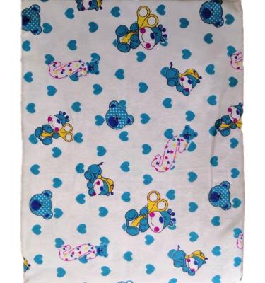 China Wholesale Newborn Cheap Flannel Printed Folded Baby Hutch Sheet Receive Blankets Packaging For Baby Sheets for sale