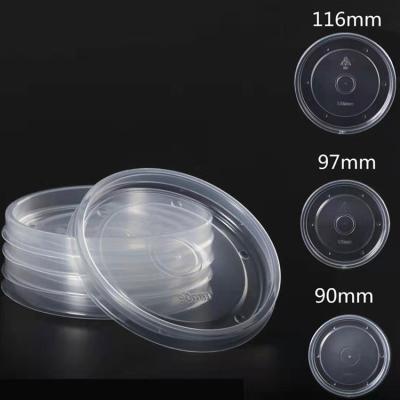 China Non Spill Disposable Plastic Soup Coffee Cup Lid PP Lid for sale