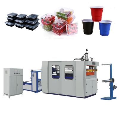 China Automatic High Speed ​​Ice Cream Cup Hotels Thermoforming Termoformadoras Making Machine, Dairy Cup Thermoforming Machine for sale