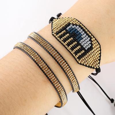 China FASHIONABLE high quality Japanese Miyuki beads bracelet, glass seed beads miyuki beaded bracelets relations for sale