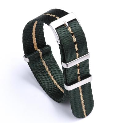 China Fashion Wholesale Mola Fabric Nato Watch Band Nylon Strap Watch Strap 20 22mm for sale