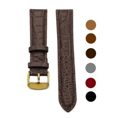 China Juelong 22mm 24mm Genuine Leather Watch Strap For Men Watch Quick Release Leather Strap Watch Band for sale