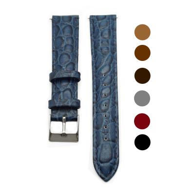 China Juelong Leather Handmade Genuine Leather Watch Strap For Men Watch Quick Release Leather Strap Watch for sale