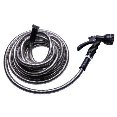 China 304 Stainless Steel PVC Flexible Length Metal Expandable Inner Adjustable Garden Hose for sale