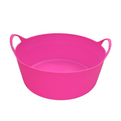 China Large 16l sustainable custom color colored flexible soft pink car wash tubtrug for sale