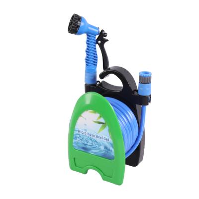 China Mini Adjustable Portable Garden Pool Water Manual Swivel Air Hose Reel for sale