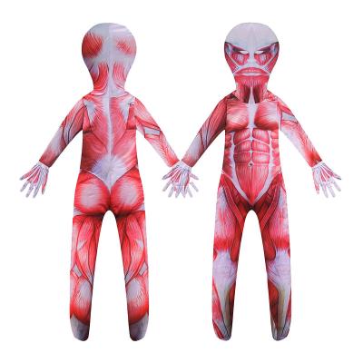 China Eco-Friendly Attack on Titan Colossal Titan Super Giant Zentai Tights Zentai Jumpsuit Anime Performance Cosplay Costume Mardi Gras Carnival TV and Movie Costumes for sale