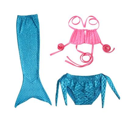 China LQSZ Little Girls Breathable Mermaid Children's Sexy Bikini Three Piece Swimwear and Beachwear Custom Made for sale